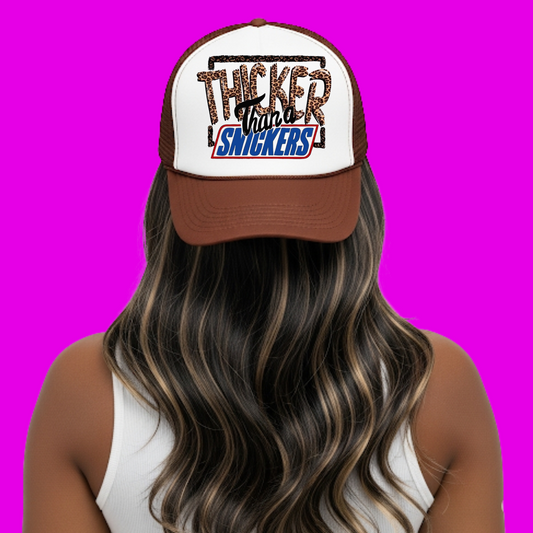 Thicker Than A Snicker Trucker Hat